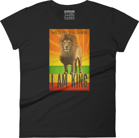 Lion - I AM KING - Women's crew neck T-shirt