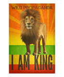 Lion - I AM KING - Women's scoop neck T-shirt