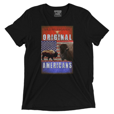 Buffalo Original Americans- Vintage Black Tee