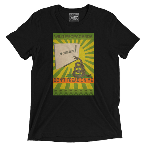 Monsanto - Don't tread on me - Vintage Black Tee