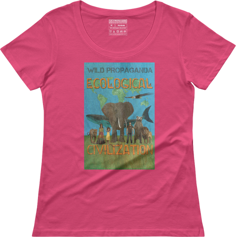 Ecological Civilization - Women's scoop neck T-shirt