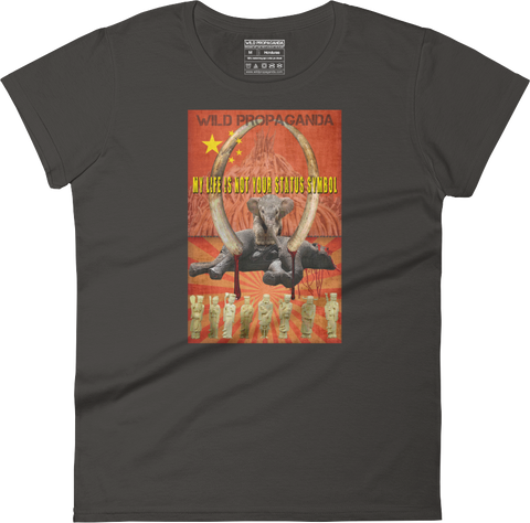 Elephant - I am not your status symbol - Women's crew neck T-shirt