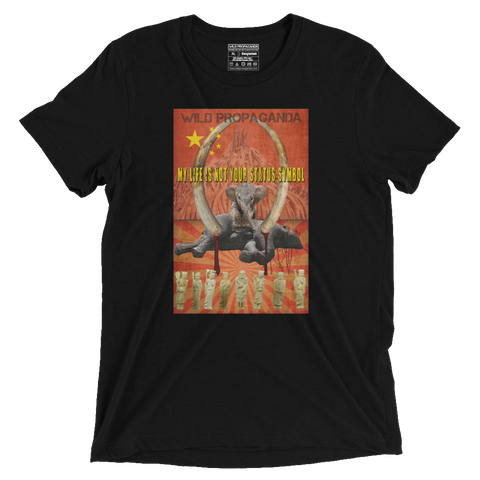 Elephant- I am not your status symbol - Vintage Black Tee