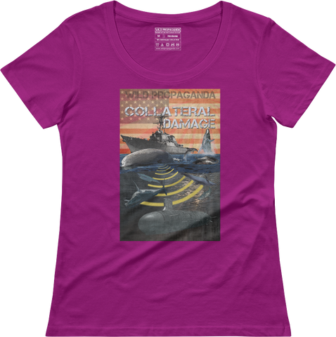 Whales - Collateral Damage - Women's scoop neck T-shirt