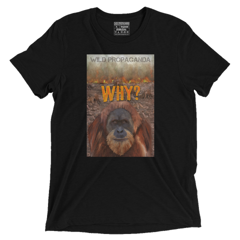 Orangutan - Why? - Vintage Black Tee