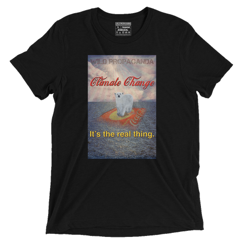 Climate Change - It's the real thing - Vintage Black Tee