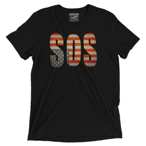 SOS - Vintage Black Tee