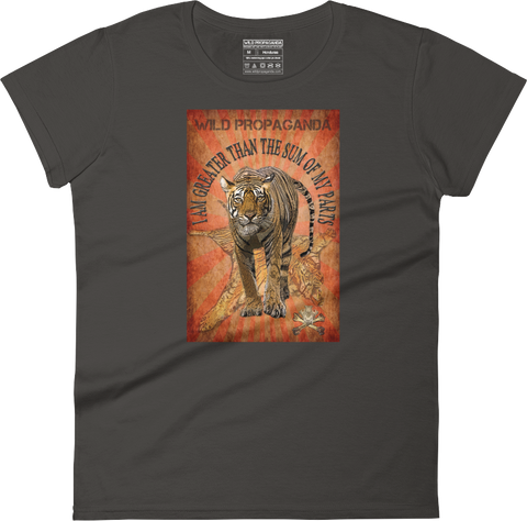 Tiger - I am greater than the sum of my parts - Women's crew neck T-shirt