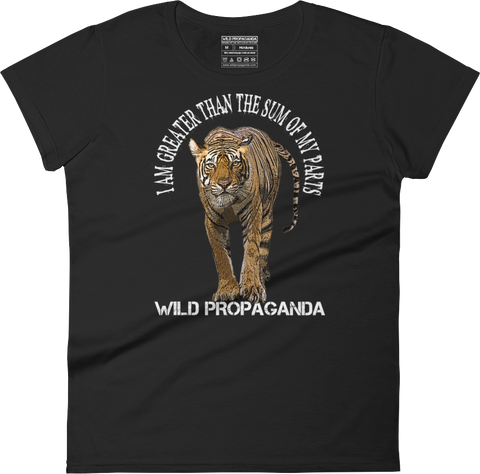 Tiger - Minimalist - I am greater than the sum of my parts - Women's crew neck T-shirt