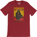 Chimpanzee - He loves me, he loves me not - Men's/Unisex T-shirt