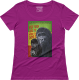 Gorilla - Will you miss me when I am gone? - Women's scoop neck T-shirt