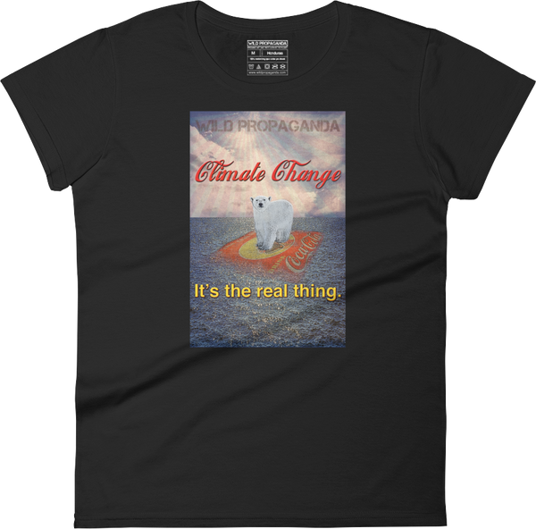 Climate Change - It's the real thing - Women's crew neck T-shirt