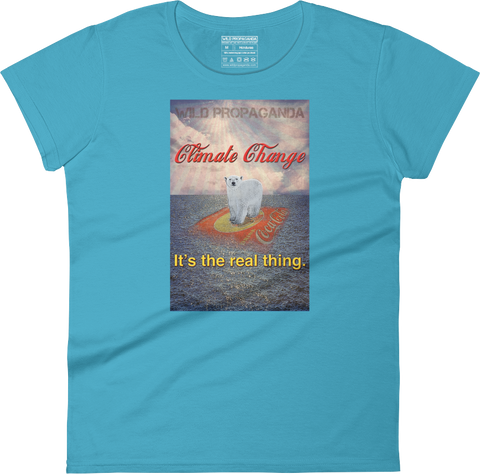Climate Change - It's the real thing - Women's crew neck T-shirt