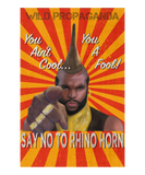 Rhino - You ain't cool, you a fool! - Women's scoop neck T-shirt