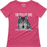Wolf - Minimalist - Your myth is my demise - Women's scoop neck T-shirt