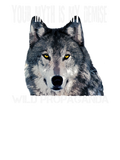 Wolf - Minimalist - Your myth is my demise - Men's/Unisex T-shirt